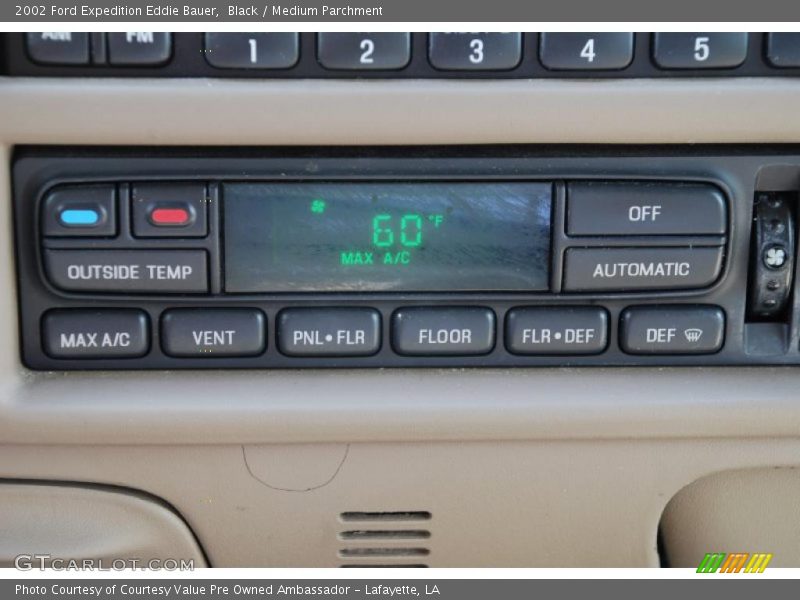 Black / Medium Parchment 2002 Ford Expedition Eddie Bauer