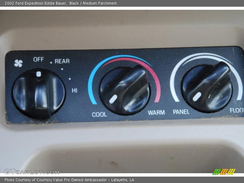 Controls of 2002 Expedition Eddie Bauer