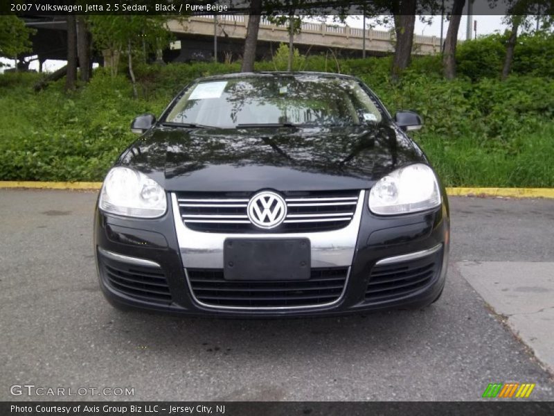 Black / Pure Beige 2007 Volkswagen Jetta 2.5 Sedan