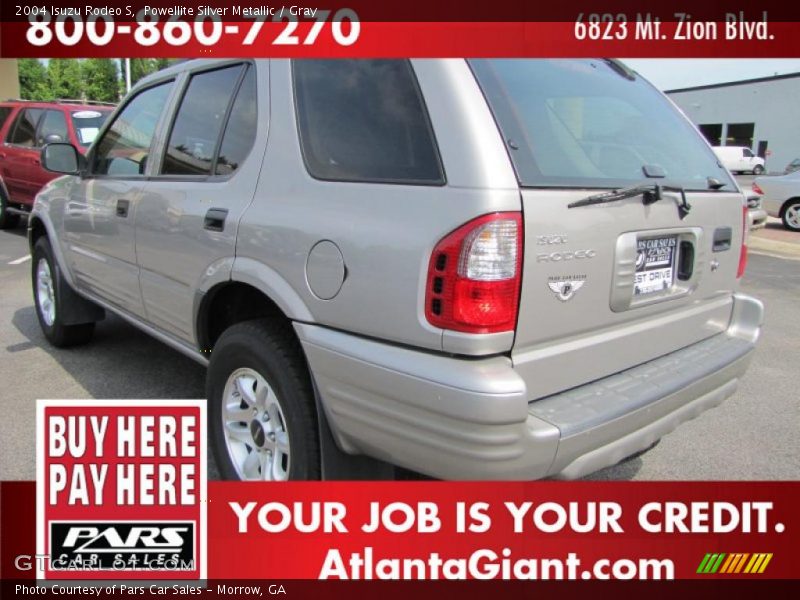 Powellite Silver Metallic / Gray 2004 Isuzu Rodeo S