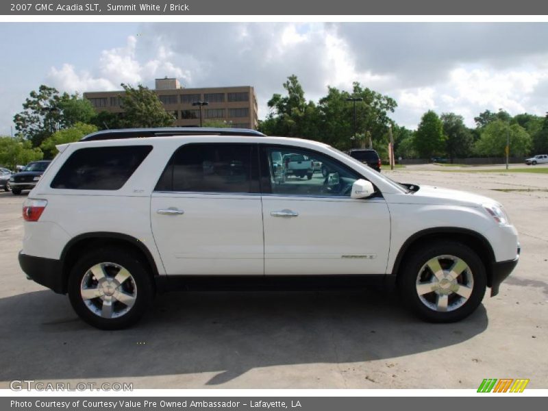 Summit White / Brick 2007 GMC Acadia SLT