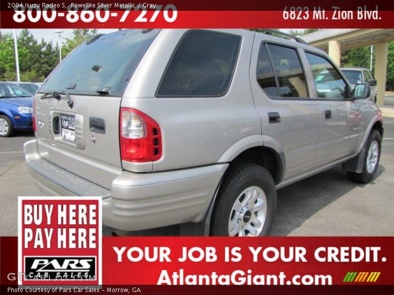 Powellite Silver Metallic / Gray 2004 Isuzu Rodeo S