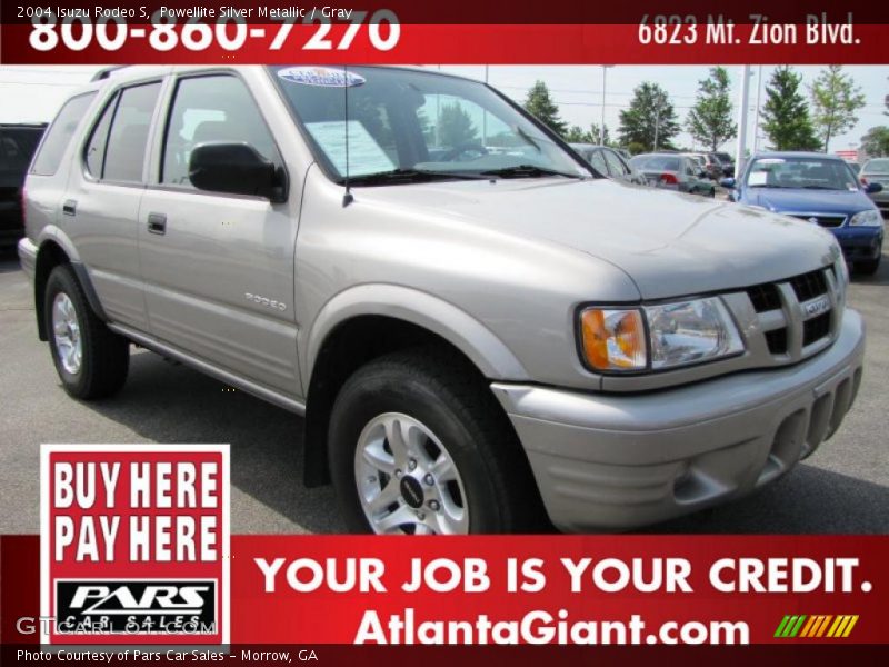 Powellite Silver Metallic / Gray 2004 Isuzu Rodeo S