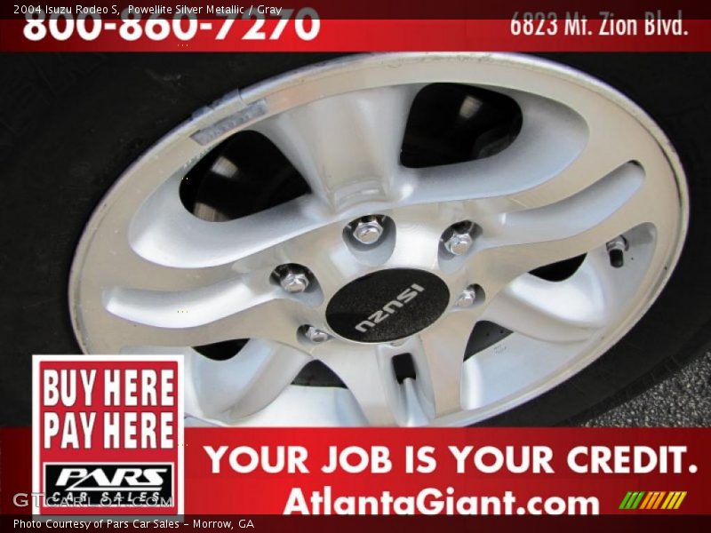 Powellite Silver Metallic / Gray 2004 Isuzu Rodeo S