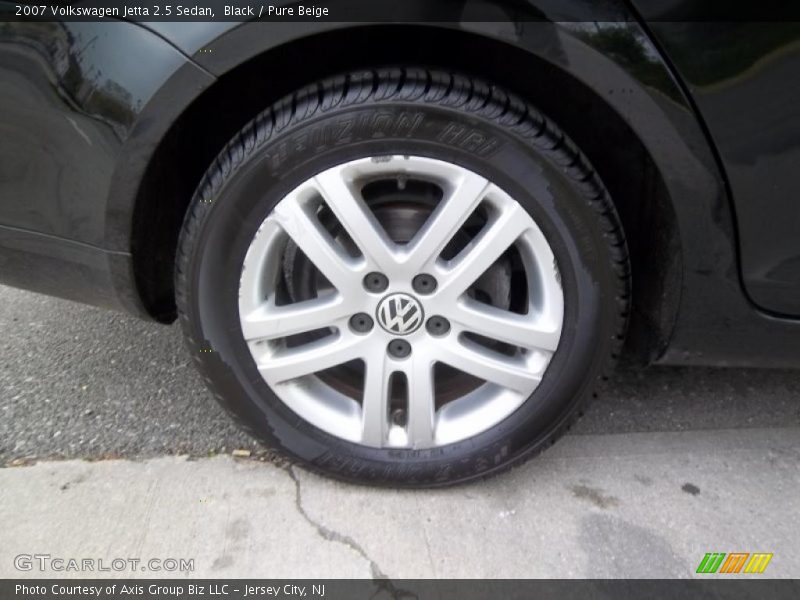 Black / Pure Beige 2007 Volkswagen Jetta 2.5 Sedan