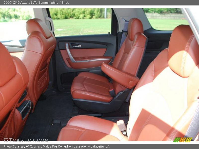 Summit White / Brick 2007 GMC Acadia SLT