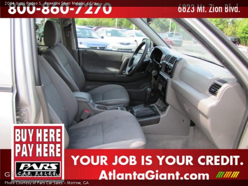 Powellite Silver Metallic / Gray 2004 Isuzu Rodeo S