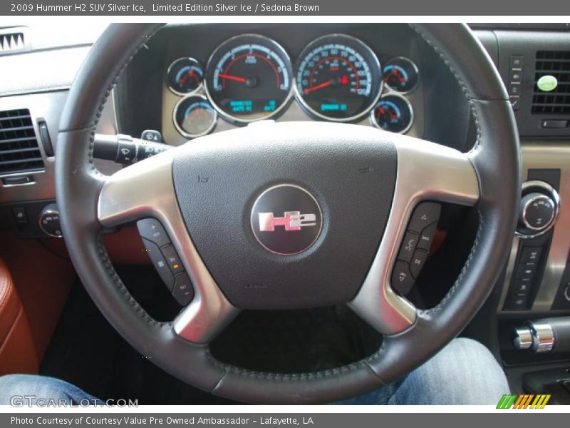  2009 H2 SUV Silver Ice Steering Wheel