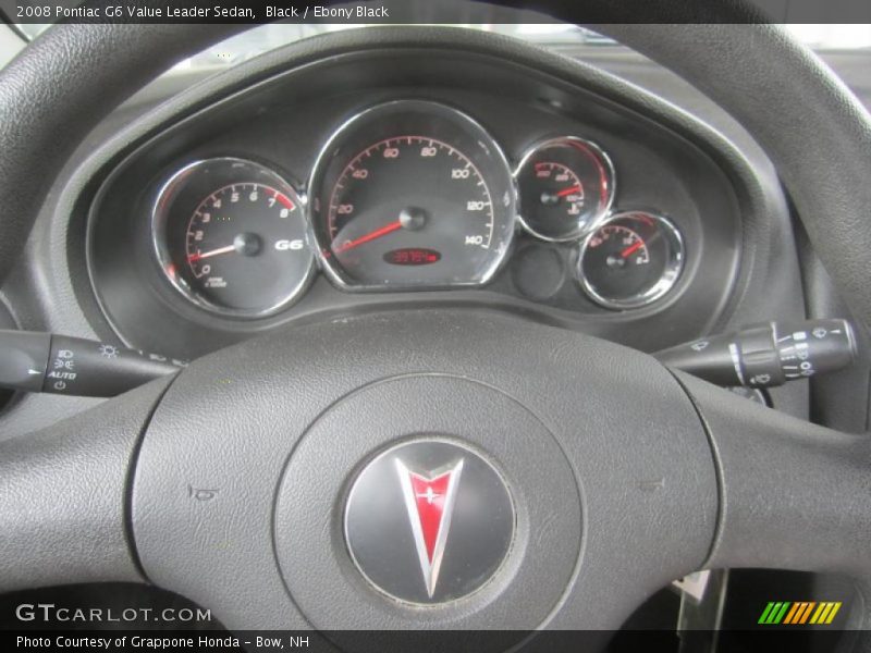 Black / Ebony Black 2008 Pontiac G6 Value Leader Sedan