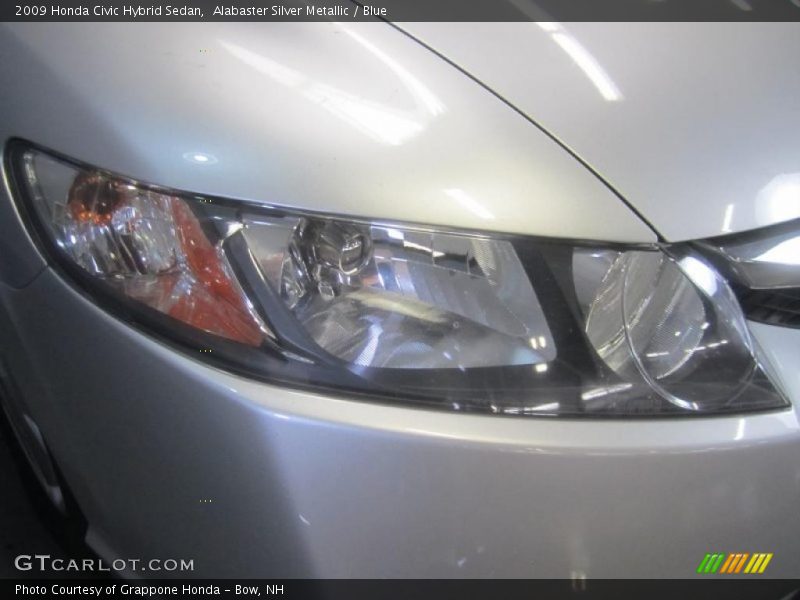 Alabaster Silver Metallic / Blue 2009 Honda Civic Hybrid Sedan