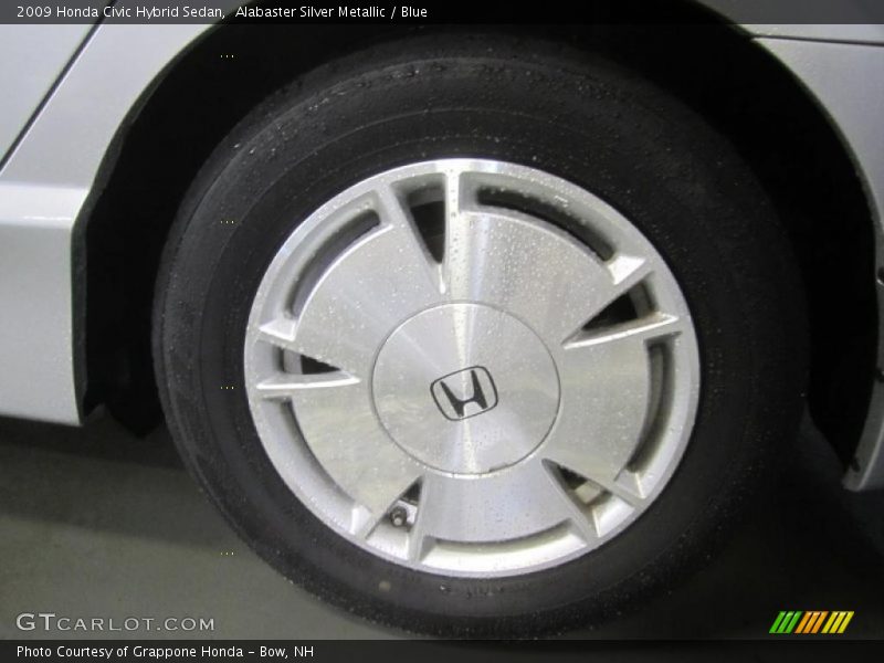 Alabaster Silver Metallic / Blue 2009 Honda Civic Hybrid Sedan