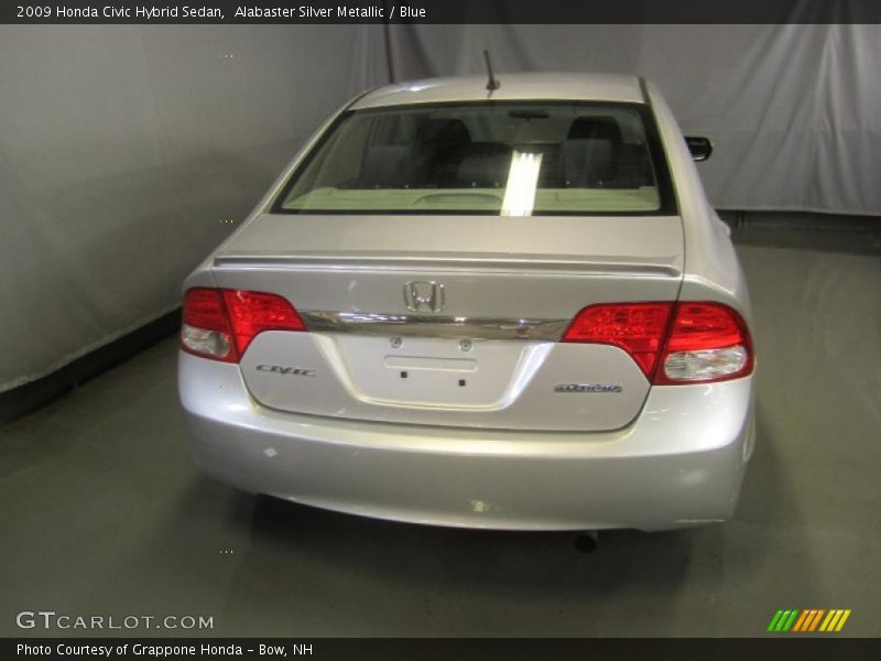 Alabaster Silver Metallic / Blue 2009 Honda Civic Hybrid Sedan