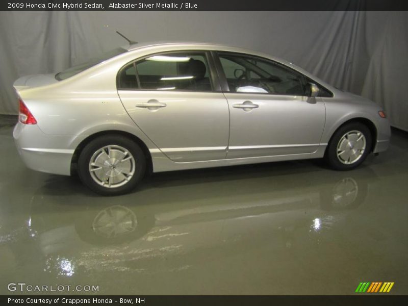 Alabaster Silver Metallic / Blue 2009 Honda Civic Hybrid Sedan