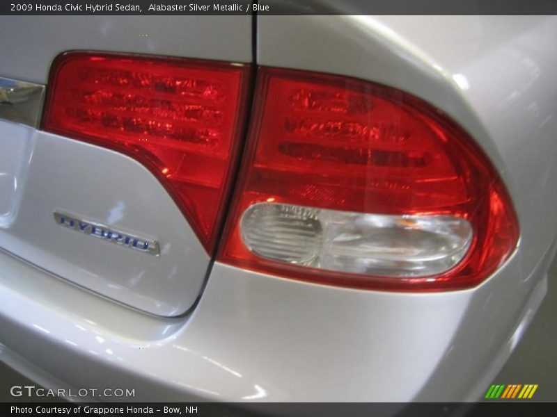 Alabaster Silver Metallic / Blue 2009 Honda Civic Hybrid Sedan