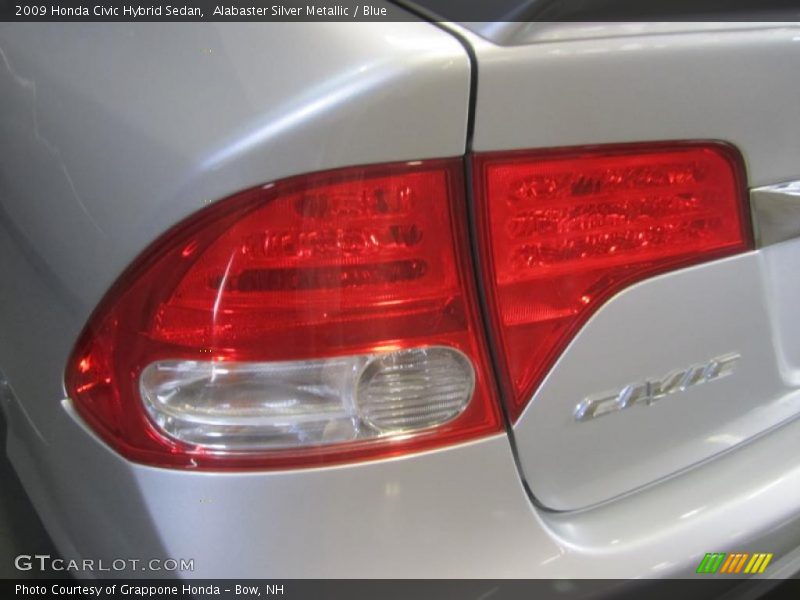 Alabaster Silver Metallic / Blue 2009 Honda Civic Hybrid Sedan