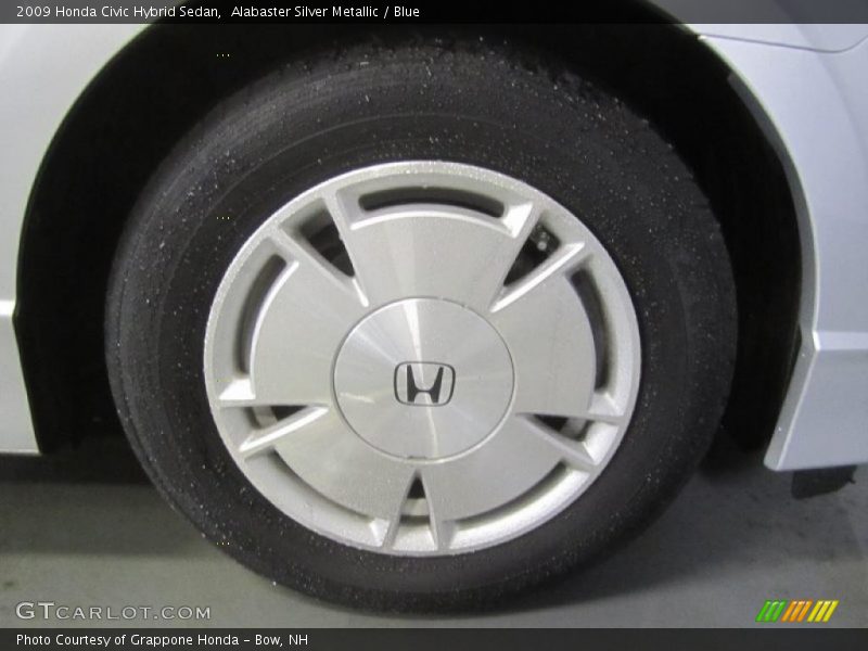 Alabaster Silver Metallic / Blue 2009 Honda Civic Hybrid Sedan