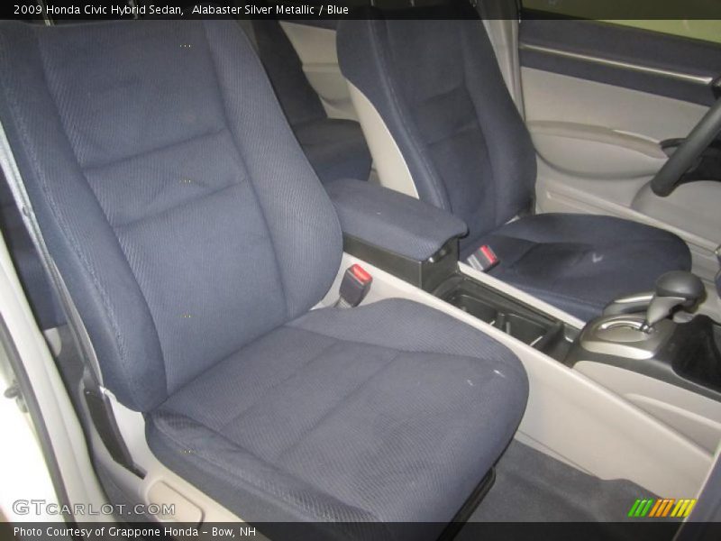 Alabaster Silver Metallic / Blue 2009 Honda Civic Hybrid Sedan
