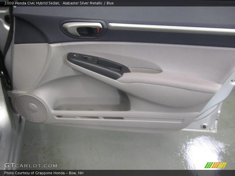 Alabaster Silver Metallic / Blue 2009 Honda Civic Hybrid Sedan