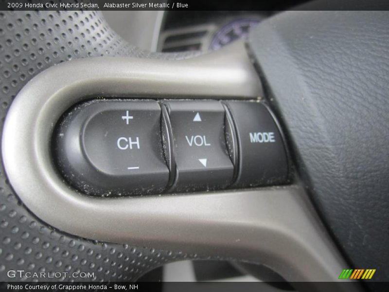 Alabaster Silver Metallic / Blue 2009 Honda Civic Hybrid Sedan