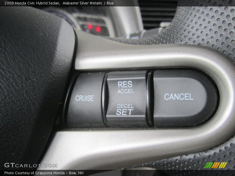 Alabaster Silver Metallic / Blue 2009 Honda Civic Hybrid Sedan