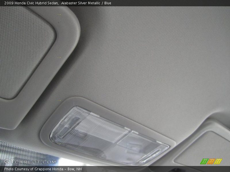 Alabaster Silver Metallic / Blue 2009 Honda Civic Hybrid Sedan