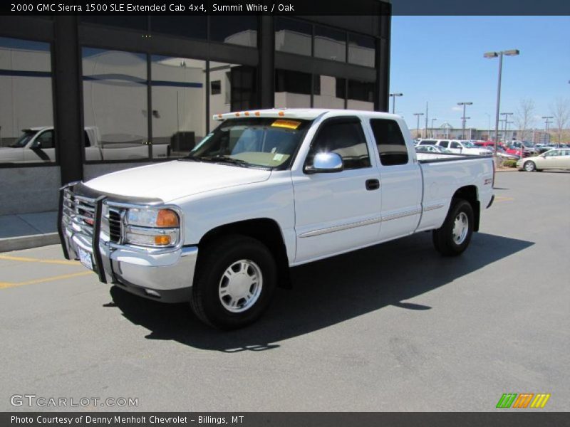 Summit White / Oak 2000 GMC Sierra 1500 SLE Extended Cab 4x4