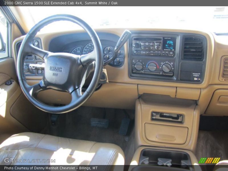 Summit White / Oak 2000 GMC Sierra 1500 SLE Extended Cab 4x4