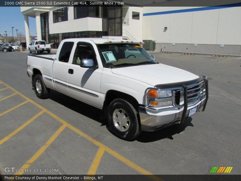 Summit White / Oak 2000 GMC Sierra 1500 SLE Extended Cab 4x4