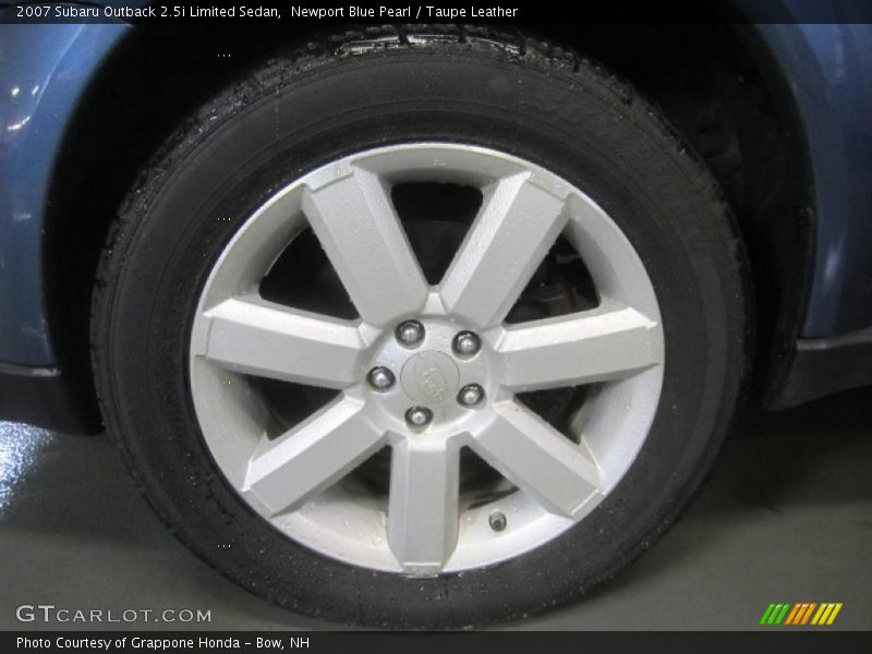 Newport Blue Pearl / Taupe Leather 2007 Subaru Outback 2.5i Limited Sedan