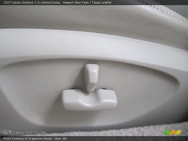 Newport Blue Pearl / Taupe Leather 2007 Subaru Outback 2.5i Limited Sedan