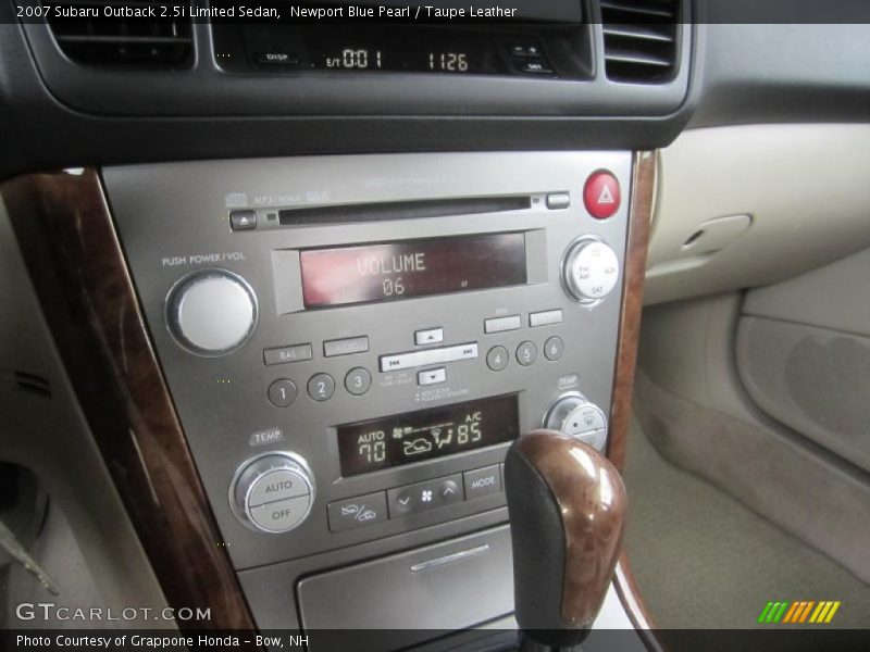 Newport Blue Pearl / Taupe Leather 2007 Subaru Outback 2.5i Limited Sedan