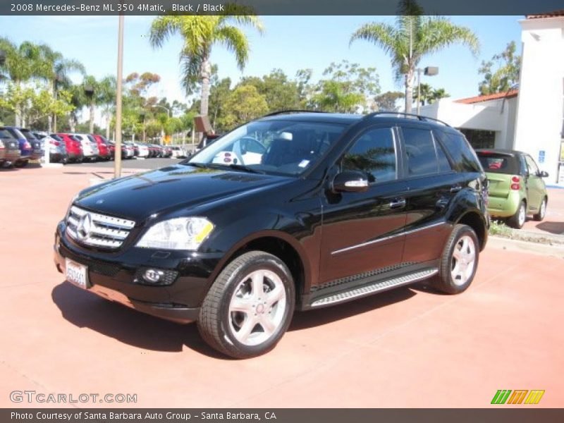 Black / Black 2008 Mercedes-Benz ML 350 4Matic