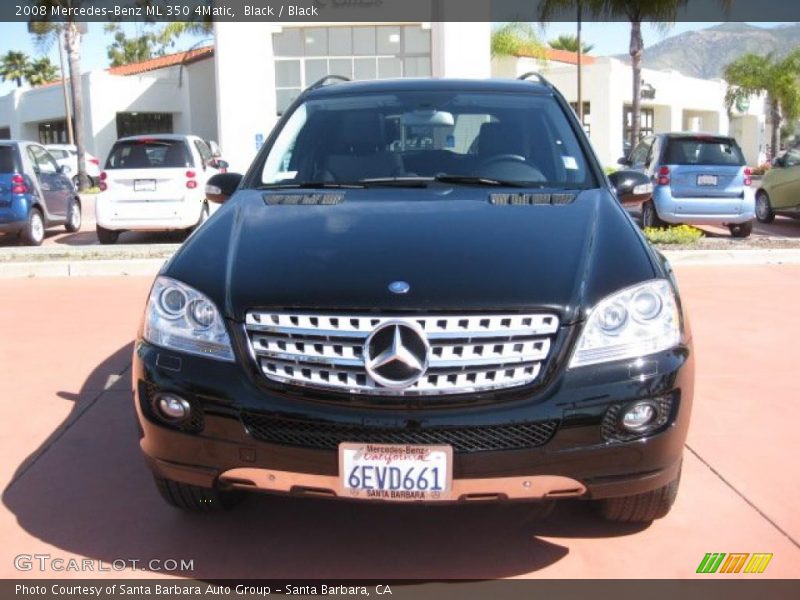 Black / Black 2008 Mercedes-Benz ML 350 4Matic