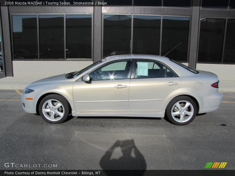 Smokestone / Beige 2008 Mazda MAZDA6 i Touring Sedan