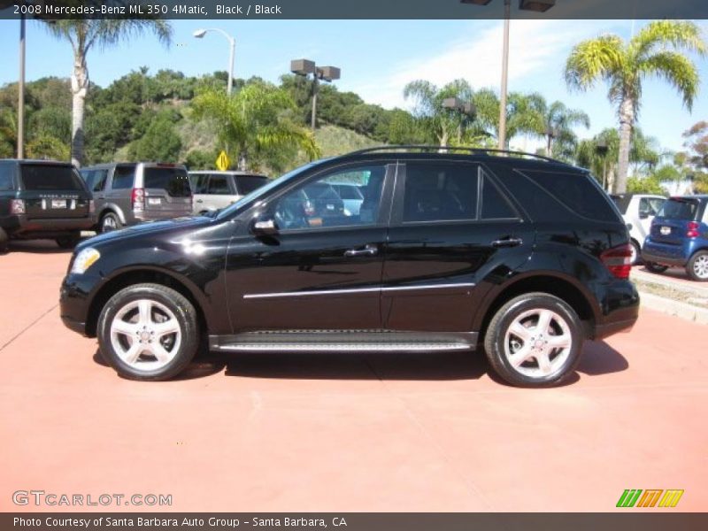 Black / Black 2008 Mercedes-Benz ML 350 4Matic