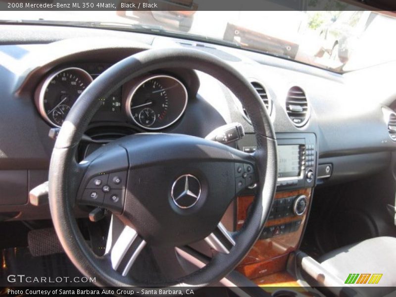 Black / Black 2008 Mercedes-Benz ML 350 4Matic