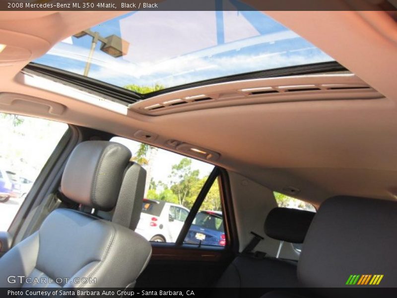 Black / Black 2008 Mercedes-Benz ML 350 4Matic