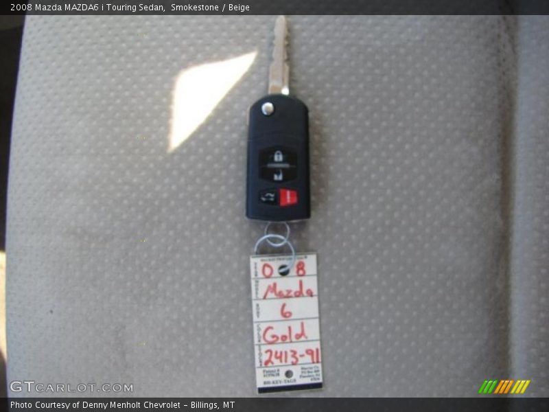 Smokestone / Beige 2008 Mazda MAZDA6 i Touring Sedan
