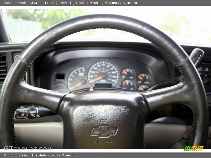 Light Pewter Metallic / Medium Gray/Neutral 2002 Chevrolet Suburban 1500 Z71 4x4