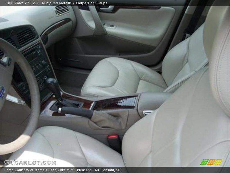 Ruby Red Metallic / Taupe/Light Taupe 2006 Volvo V70 2.4