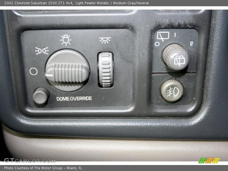 Controls of 2002 Suburban 1500 Z71 4x4