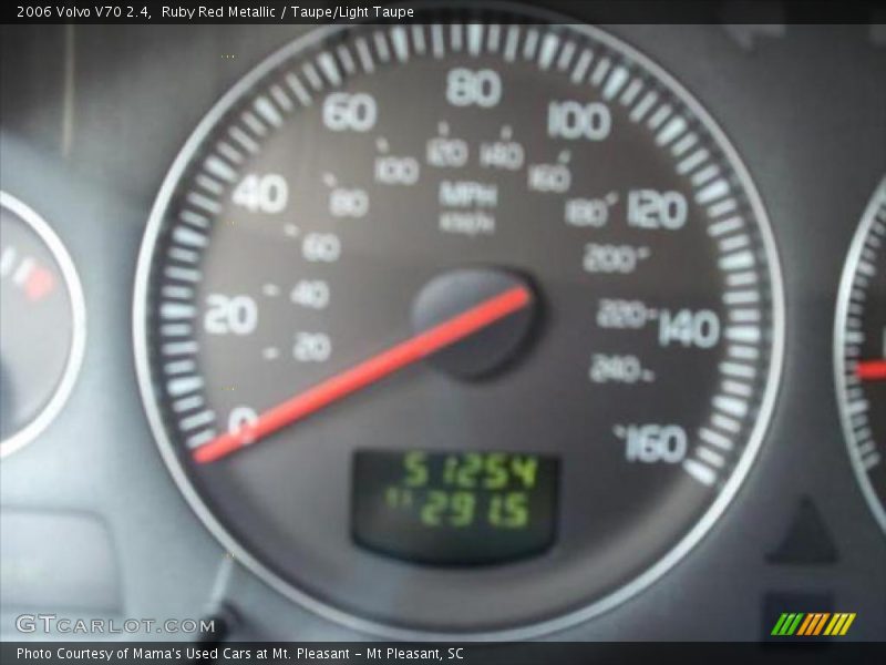 Ruby Red Metallic / Taupe/Light Taupe 2006 Volvo V70 2.4
