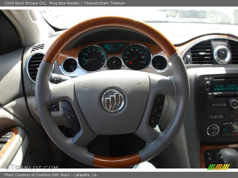 Ming Blue Metallic / Titanium/Dark Titanium 2008 Buick Enclave CXL