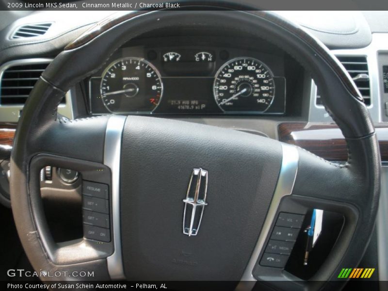 Cinnamon Metallic / Charcoal Black 2009 Lincoln MKS Sedan