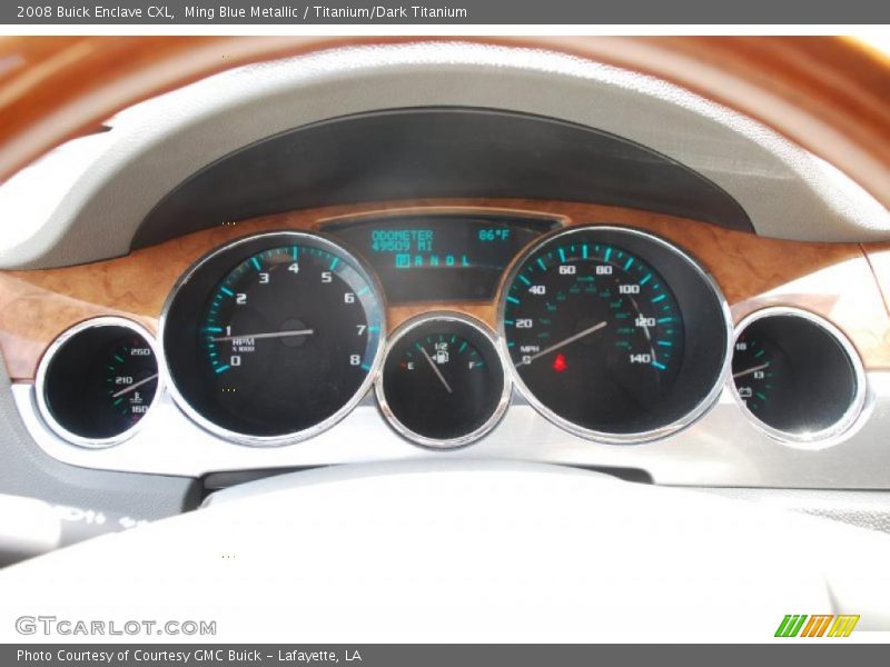 Ming Blue Metallic / Titanium/Dark Titanium 2008 Buick Enclave CXL