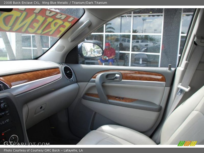 Ming Blue Metallic / Titanium/Dark Titanium 2008 Buick Enclave CXL