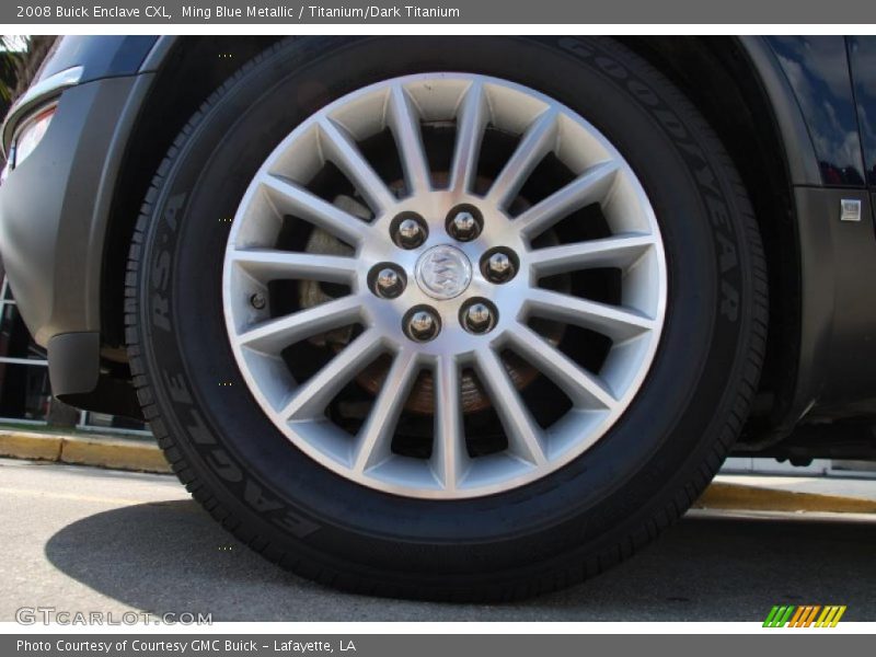 Ming Blue Metallic / Titanium/Dark Titanium 2008 Buick Enclave CXL
