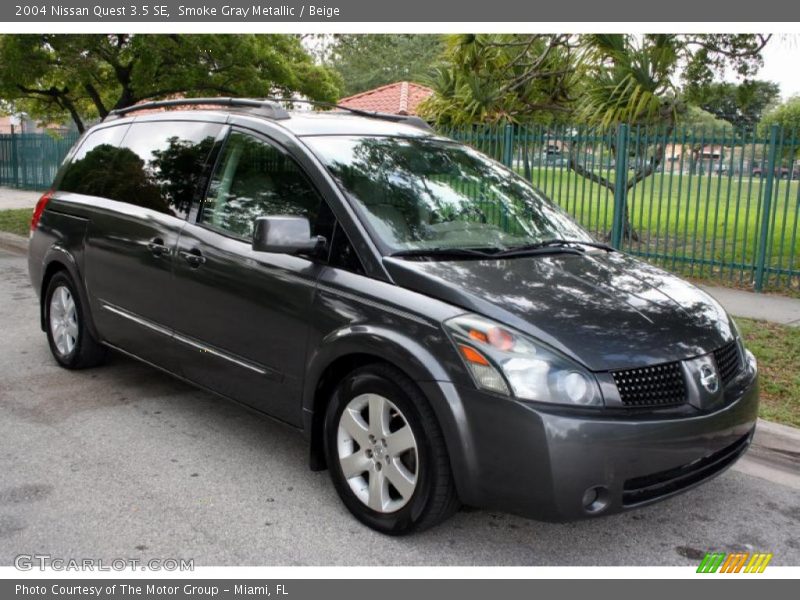 Smoke Gray Metallic / Beige 2004 Nissan Quest 3.5 SE