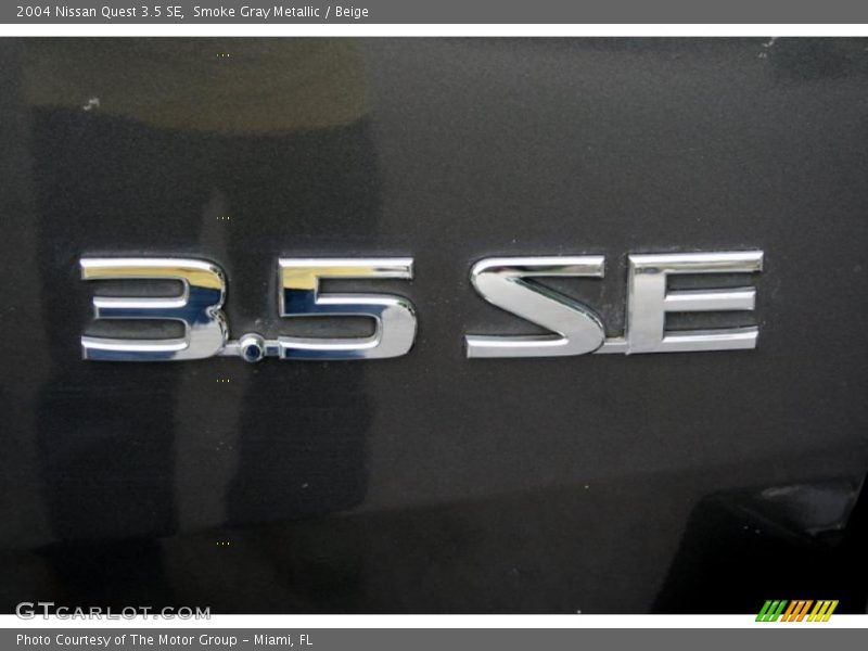 Smoke Gray Metallic / Beige 2004 Nissan Quest 3.5 SE