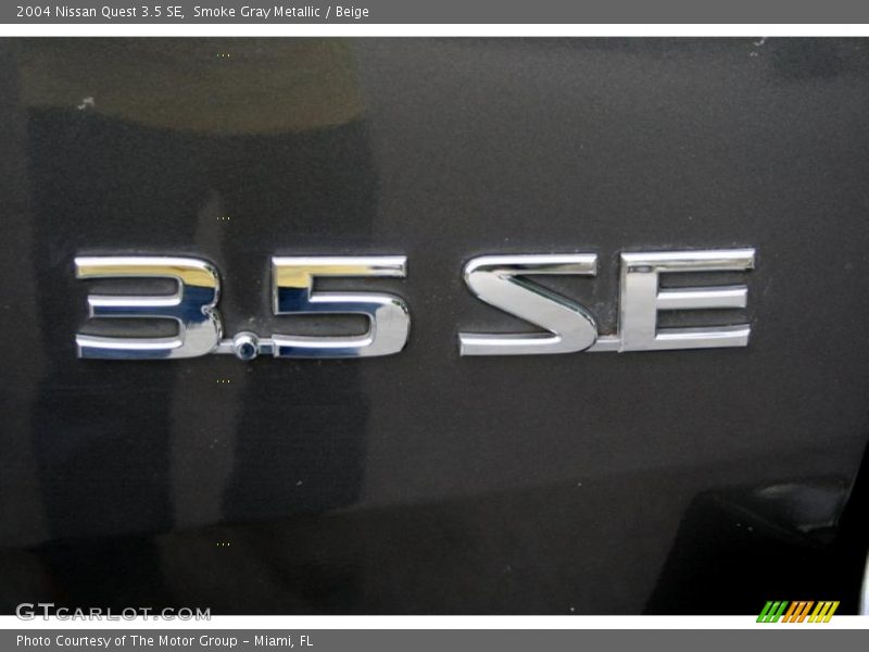 Smoke Gray Metallic / Beige 2004 Nissan Quest 3.5 SE